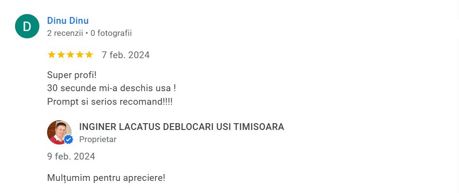 LACATUS DEBLOCARI USI TIMISOARA