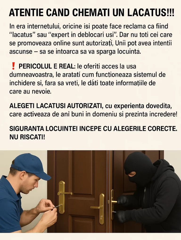 LACATUS AUTORIZAT TIMISOARA